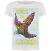 Thumbnail for your product : Gucci GUCCIGirls Light Beige Bird Print Top