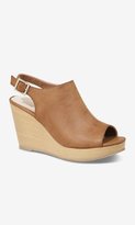 Thumbnail for your product : Express Ankle Strap Wedge Clog