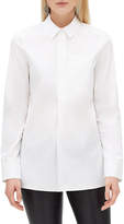 Thumbnail for your product : Lafayette 148 New York Casper Long-Sleeve Stretch-Cotton Blouse
