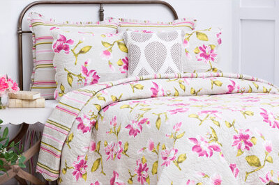 C&F Home Liliann Cotton Reversible Quilt Set