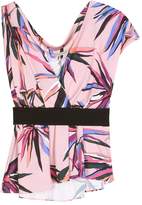 Thumbnail for your product : Emilio Pucci Printed silk-blend jersey top