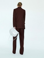 Thumbnail for your product : Jil Sander High Waist Raw Wool Twill Pants
