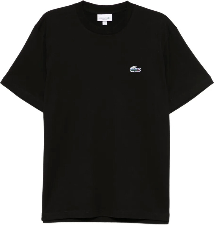 Lacoste logo-appliqué cotton T-shirt