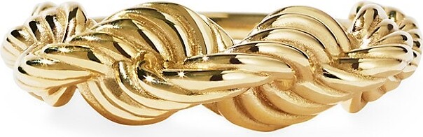 LOUIS VUITTON. Gold-plated ring twisted in the shape of …