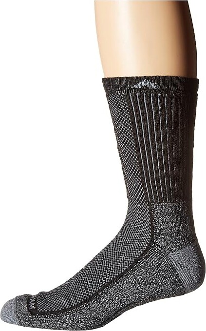 Wigwam Cool Lite Hiker Pro Crew Crew Cut Socks Shoes Black/Grey : MD (US Men's Shoe 5-9.5 - Women's Shoe 6-10), Acrylic/Nylon/Polyester