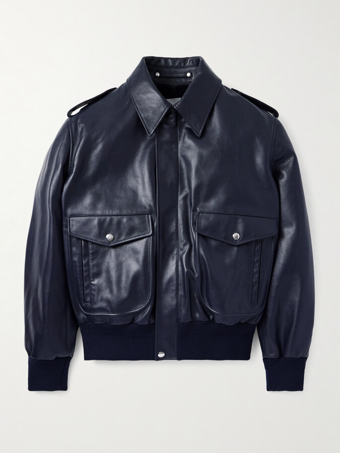 Givenchy Reversible Leather Bomber Jacket ShopStyle