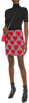 Thumbnail for your product : Love Moschino Printed Stretch-cotton Twill Mini Skirt