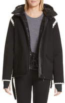 Thumbnail for your product : Moncler Bourget Embroidered Hooded Down Coat
