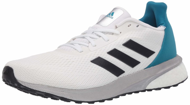 white and teal sneakers