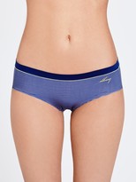 Thumbnail for your product : DKNY Fusion Hipster Briefs, Stripe Navy / Lime