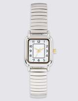Thumbnail for your product : M&S CollectionMarks and Spencer Square Face Analogue Expandable Watch