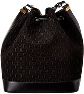 Thumbnail for your product : Saint Laurent Monogram All Over Suede & Leather Bucket Bag