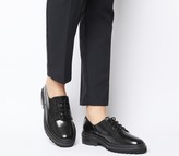 Thumbnail for your product : Office Frenchie Lace Up Flats Black Box Leather
