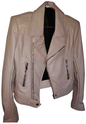 Balenciaga pink Leather Leather Jackets - ShopStyle