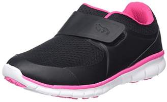 Lonsdale London Unisex Kids' Lima Velcro Multisport Outdoor Shoes, (Black/Pink), 32 EU