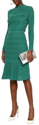M Missoni Flared Pointelle-knit Dress