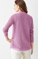 Thumbnail for your product : J. Jill Open-Stitch Textured Cardi