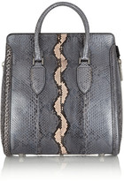 Thumbnail for your product : Alexander McQueen The Heroine medium python tote