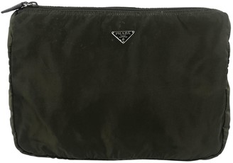 prada green clutch
