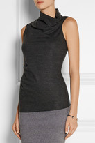 Thumbnail for your product : Helmut Lang Draped wool-jersey top