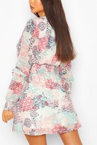 Thumbnail for your product : boohoo Paisley Print Shirred Waist Dress
