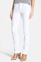 Thumbnail for your product : Jag Jeans 'Jackson Stretch Straight Leg Jeans (White) (Petite)