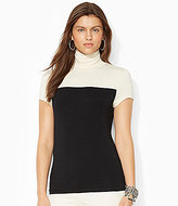 Thumbnail for your product : Lauren Ralph Lauren Colorblocked Turtleneck Shirt