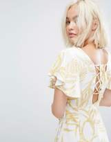 Thumbnail for your product : MinkPink Paradise Floral Waterfall Wrap Dress