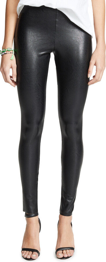 Grenj Fashion Black, Red Side and Leather Piping High Waist Tights -  Trendyol