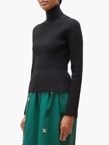 Thumbnail for your product : Carolina Herrera Roll-neck Ribbed Sweater - Black