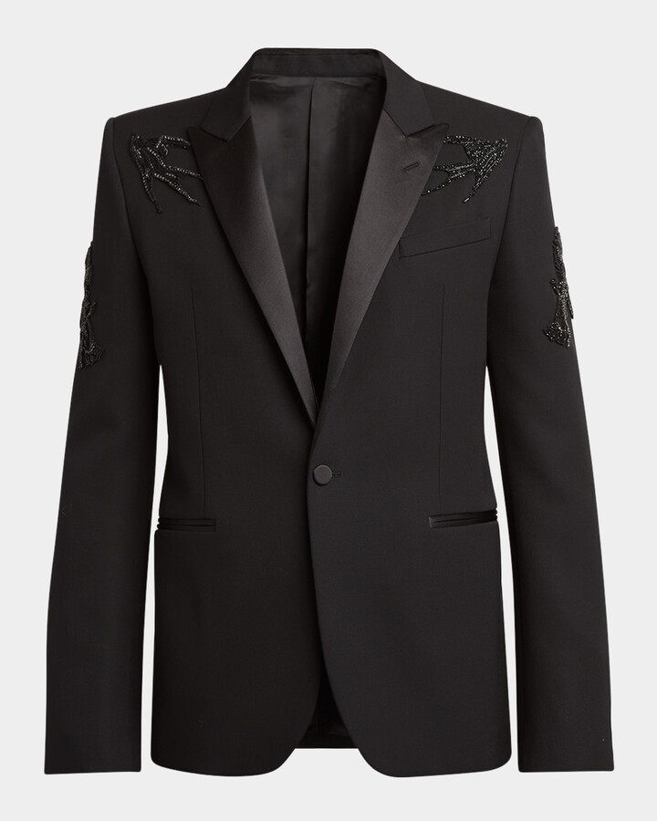 Men Embellished Blazer ShopStyle