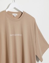 Thumbnail for your product : Public Desire Curve oversized t-shirt with co-ord