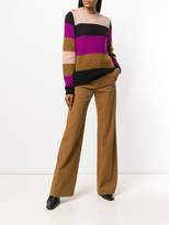 Thumbnail for your product : Vanessa Bruno striped colour block sweater