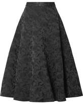 Thumbnail for your product : Co Embroidered Twill Midi Skirt - Black