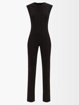 Thumbnail for your product : Norma Kamali Sleeveless Jersey Slim-leg Jumpsuit - Black