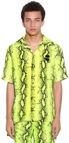Thumbnail for your product : Off-White Snake Holiday Print Tech Bowling Shirt