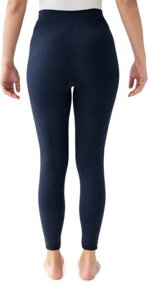 Muk Luks Women' Fleece Lined Legging-Charcoal 2X/3X - ShopStyle