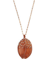 Thumbnail for your product : Nakamol Agate Tree Pendant Necklace, Copper/Silvertone
