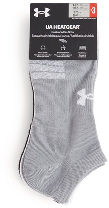 Under Armour Heatgear No Show Socks (Pack Of 3) - ShopStyle