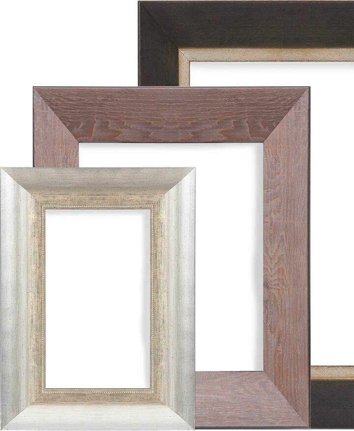 DesignOvation Kieva 11x14 matted to 8x10 Wood Picture Frame, Set