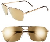 Thumbnail for your product : Ermenegildo Zegna Rimless Navigator 59mm Sunglasses