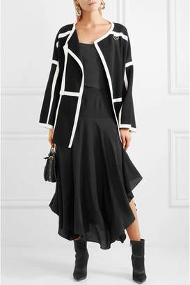 Chloé Iconic Piped Wool Coat - Black
