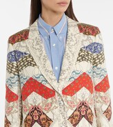 Thumbnail for your product : Etro Printed linen, silk and cotton coat