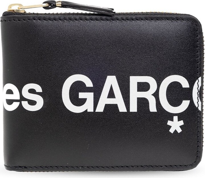 Comme des Garcons Logo Printed Zip-Around Wallet