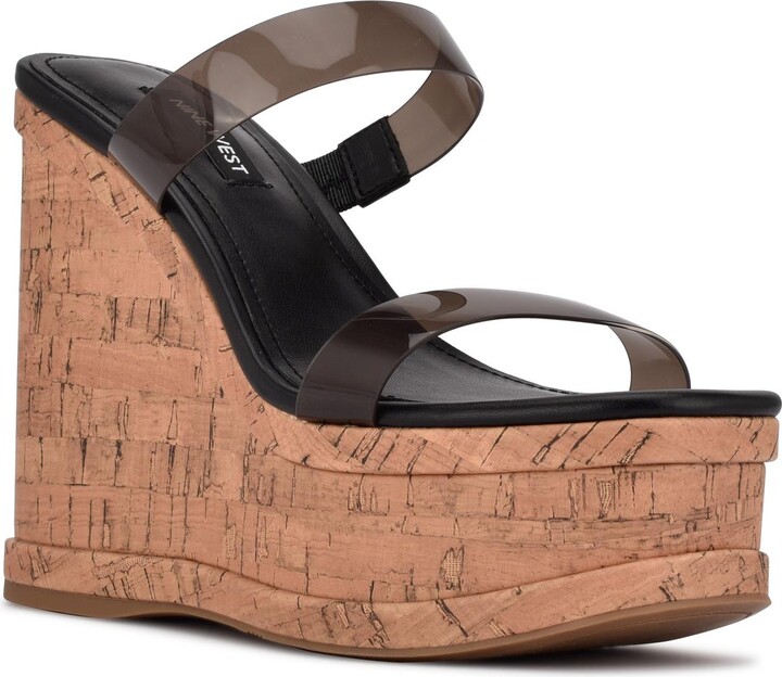 Dressy Black Wedge Sandals | ShopStyle