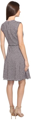 Rebecca Taylor Sleeveless Stretch Tweed Dress Women's Dress