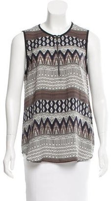 L'Agence Printed Sleeveless Top w/ Tags