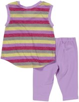 Thumbnail for your product : Splendid Wow Striped T-Shirt Set (Toddler/Kid)-Dark Pink-2T
