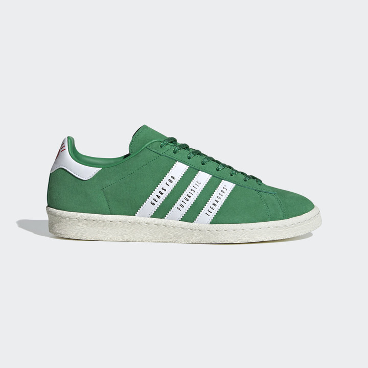 adidas black with green stripes
