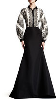 Thumbnail for your product : Carolina Herrera Silk Faille Gown Skirt